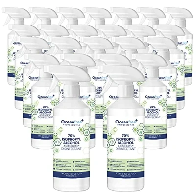 Image of IPA Disinfectant Rubbing Isopropyl Alcohol 500ml Kills 99% Bacteria, Germs Sanitiser Sanitizer (Pack of 24)