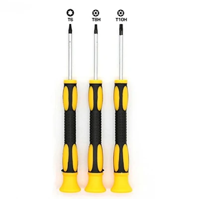 Image of Fixinus Set of 3 T6 T8 T10 Torx Repair Screwdriver for Xbox One 360 Controller and PS3 PS4 Security Screw Driver Tool