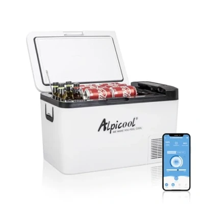Image of Alpicool K25 25 Liter Portable Car Fridge Freezer 12/24V Refrigerator Cooler Box,Electric Mini for Camping Campervan, Vehicle, Truck, RV, Boat, Travel, Pinic, 20C