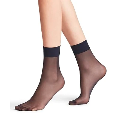 Image of FALKE Women&#039;s Pure Matt 20 DEN W SO Sheer Plain 1 Pair Socks, Blue (Marine 6179) new eco friendly, 5.5 8