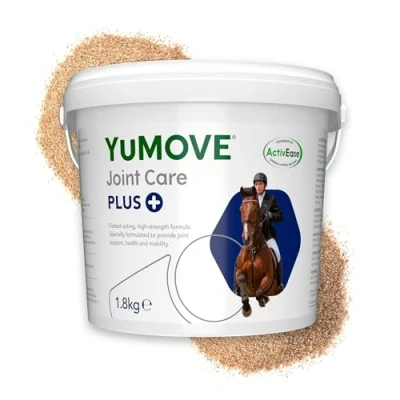 Image of YuMOVE Plus Horse Double Strength Joint Supplement for Horses and Ponies, with Glucosamine, Chondroitin, Green Lipped Mussel All Ages Breeds Tub, 1.8 kg