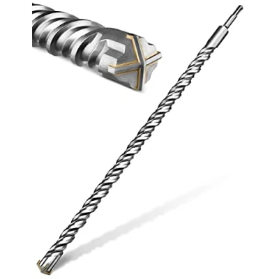 Image of KSP Tec SDS Max Drill / Plus Bit Set Hammer for Concrete with 4 Cutting Edges Long Masonry 20 x 600 mm
