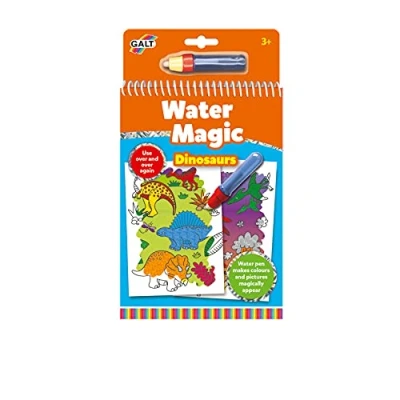 Image of Galt Toys, Water Magic Dinosaurs, Colouring Books for Children, Ages 3 Years Plus