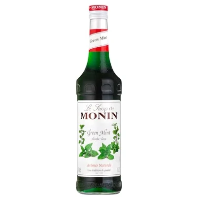 Image of MONIN Premium Green Mint Syrup 700ml for Cocktails and Mocktails. Vegan Friendly, Allergen Free, 100% Natural Flavours