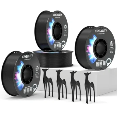 Image of Creality Official PETG Filament Black, 3D Printer 1.75mm 4Kg, No Tangling, Strong Bonding and Overhang Performance Dimensional Accuracy +/ 0.03mm