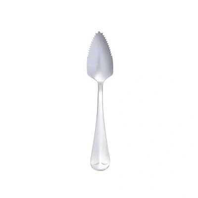 Image of Stainless Steel Grapefruit Spoon Long Handle Coffee with Serrated Edge Fruit Stirring Teaspoons Kitchen Tool