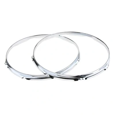 Image of Almencla Pair of 14 Inch Die Cast Hoop 8 Lug Snare Side Drum 1.2mm