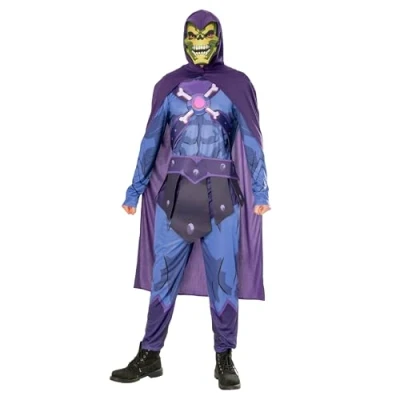 Image of Rubie&#039;s 301638XL He Man Skeletor Deluxe Adult Costume Fancy Dress, Men, Multicolour, XL