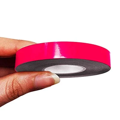 Image of 4R Quattroerre.it 10504 Trim Stripes Adhesive Strips for Cars, Neon Fuchsia, 10 mm x mt