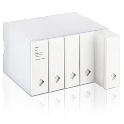 Image of AhfuLife CD Storage Box, Large DVD Boxes Colorful Space saving Album or Organiser Holds Up to 120 Disks, Holder Case for Car Office Home Gifts