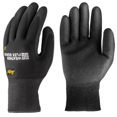 Image of Snickers Weather Flex Sense Gloves Black/Black 9