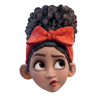 Image of SM433 Dolores Encanto Cardboard Face Mask Fun Talking Point Beautiful Decoration