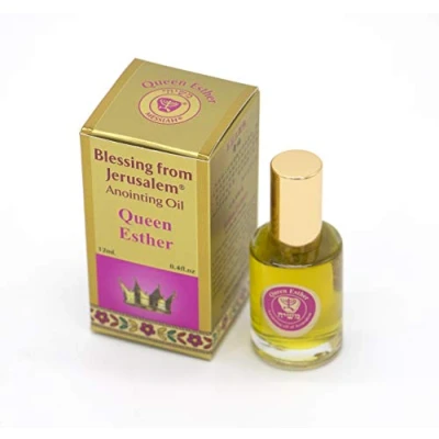 Image of Gold Anointing Oil Jonah The Prophet Queen Esther 12ml from Holyland Jerusalem Limited Edition