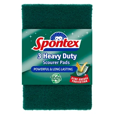 Image of Spontex 3 Heavy Duty Scourer Pads