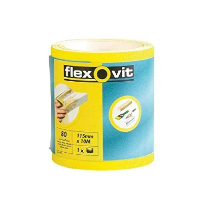 Image of Flexovit High Performance Sanding Roll 115mm 5m 120g