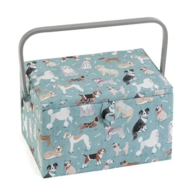 Image of Hobby Gift Large Sewing Craft Storage Box, Dogs