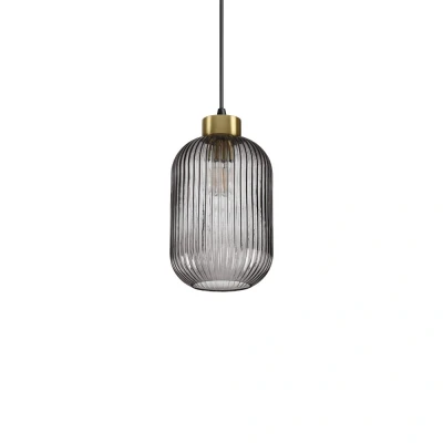 Image of Mint 1 Indoor Glass Dome Ceiling Pendant Lamp Light Smokey, E27