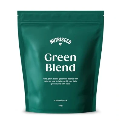 Image of Nutriseed Greens Powder 150g Natural &amp; Fresh Super with Superfoods Adaptogens Including Ashwagandha, Boosts Digestion Immunity, Vegan Gluten Free, Unflavoured 30 Servings