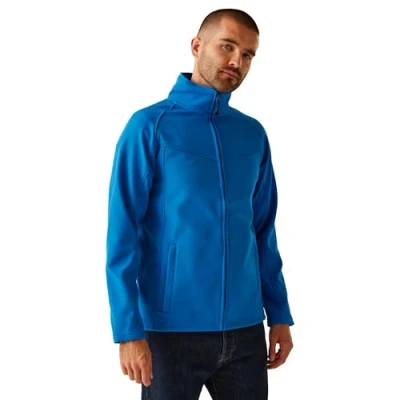 Image of Regatta Professional Men&#039;s Waterproof Uproar Softshell Jacket Classic Red Seal Grey, Size: 3XL