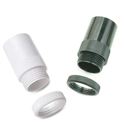 Image of PACK of 10 20mm ADAPTORS MALE THREAD and LOCK RING (20MM, BLACK)