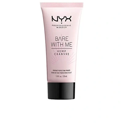 Image of NYX Professional Makeup Bare with Me Hemp Radiating Perfecting Primer, Moisturising Seed Oil and Centella Asiatica Extract, Iridescent Micropearl Formula, Skincare Inspired