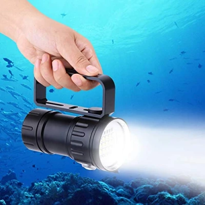 Image of Diving Flashlight 18000 Lumens 500M Waterproof Scuba Underwater Dive Torch LED Submarine Light IPX8
