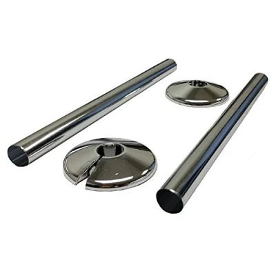Image of Talon Radsnap 2x Radiator Pipe Cover &amp; Collars Chrome