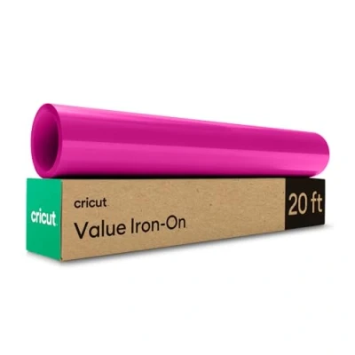 Image of Cricut Iron On Magenta 6m (20ft) Heat Transfer Vinyl Roll for use with All Cutting Machines