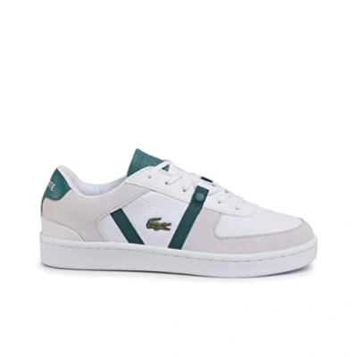 Image of Lacoste Splitstep 120 1 SM Mens White Trainers Leather Size UK 7.5