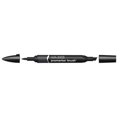 Image of Winsor &amp; Newton BrushMarker Black,Single