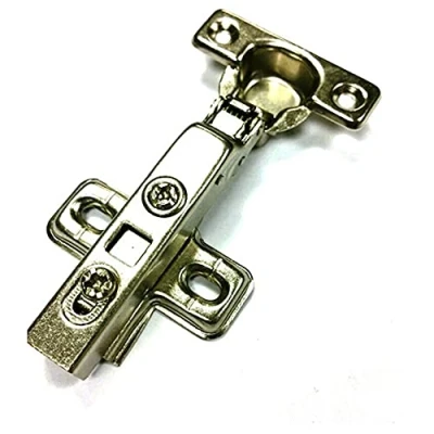 Image of Merriway BH06232 (10 Pcs) Clip On Kitchen Cabinet Wardrobe Hinges, Cruciform Plate Zinc Plated, Full Overlay 26mm 95 Degree Pack of 10 Pieces