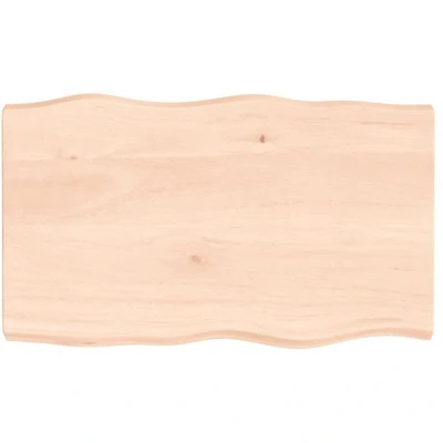 Image of vidaXL Table Top 100x60x(2 6) cm Untreated Solid Wood Live Edge