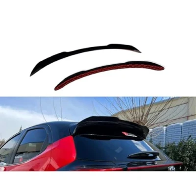 Image of Roof spoiler (Spoiler Cap) compatible with Toyota Yaris (P21) 2020 incl. GR Sport (ABS Gloss black)