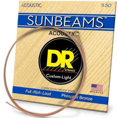 Image of DR RCA 11 Strings Sunbeam Acoustic Medium Lite