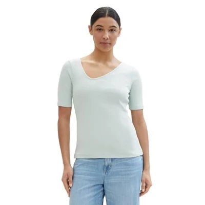 Image of TOM TAILOR Women&#039;s 1041210 T Shirt, 17549 Sea Foam, XL