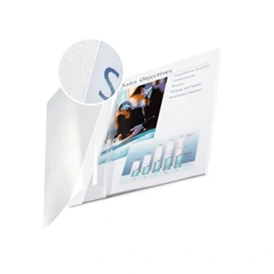 Image of Leitz impressBIND Soft Covers, 3.5 mm Spine, White, Pack of 10