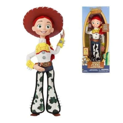 Image of Disney Store Official Jessie Interactive Talking Action Figure, Toy Story Cowgirl, 35cm/15, Features 10+ English Phrases &amp; Sounds, Interacts with Other Figures and Toys, Removable Hat, Ages 3+