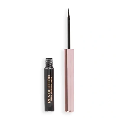 Image of Makeup Revolution, Super Flick Liquid Eyeliner, Highly Pigmented, Black, 2.4ml