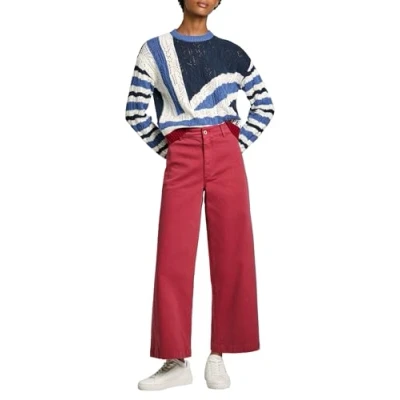 Image of Pepe Jeans Women&#039;s Tania, Trouser, Red, 27W/30L