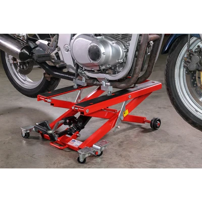 Image of Sealey Motorcycle &amp; Quad Scissor Lift 500kg Capacity Hydraulic