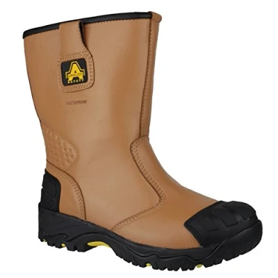Image of Amblers Safety: Tan FS143 Waterproof pull on Safety Rigger Boot 15