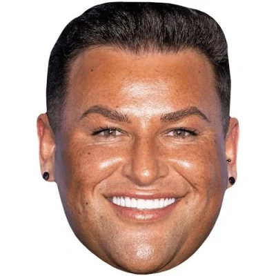 Image of David Potts (Smile) Celebrity Mask, Flat Card Face, Fancy Dress Mask