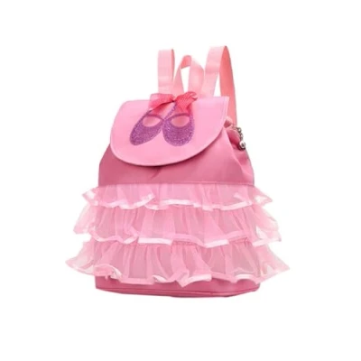 Image of Princess Dance Backpack Girls Dancing Bag Ballerina Rucksack School Swimming Sport Gymnastics Backpack,Ballet Accessories Girls,Pink