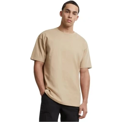 Image of Urban Classics Heavy Basic Tshirt, Men&#039;s, Size: 5XL, Unionbeige