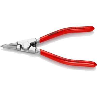 Image of Knipex Circlip Pliers for external circlips on shafts chrome plated, plastic coated 140 mm 46 13 A0