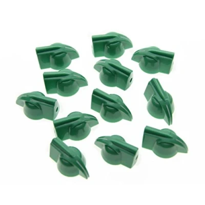 Image of KAISH Pack of 12 Red Vintage Raised Guitar Amplifier Effect Pedal Chicken Head Knobs