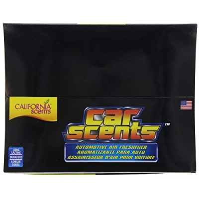 Image of California Scents CCS 12CT Air Freshener, Mixed Box Car (Pack of 12) Long Lasting Refreshing Fragrance, Environmentally Friendly, Light Weight Organic Product Recyclable, Adjustable Vented Lid