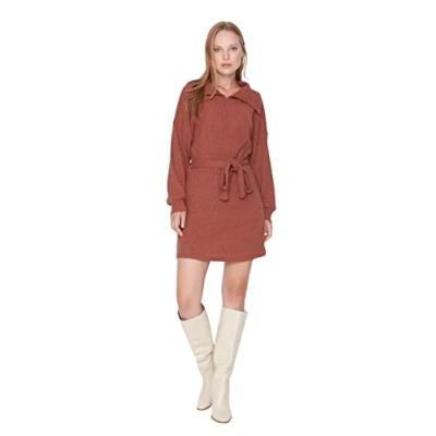 Image of Trendyol Women Mini A line Regular fit Knitwear Dress