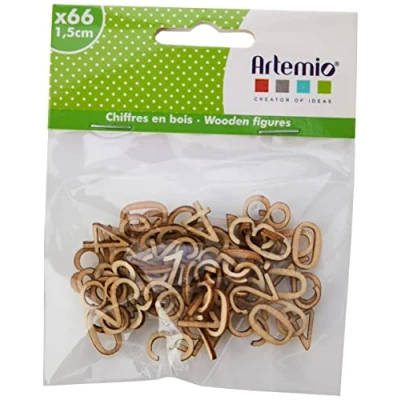 Image of Artemio 1.5 cm Wooden Figures, Beige