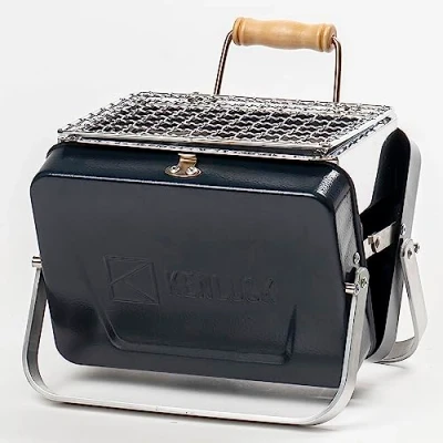Image of Kenluck MINI Grill/BBQ ? Hammertone GLOSS BLUE